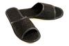 Women's slippers with open toes, women's felt house slippers in brown color 38