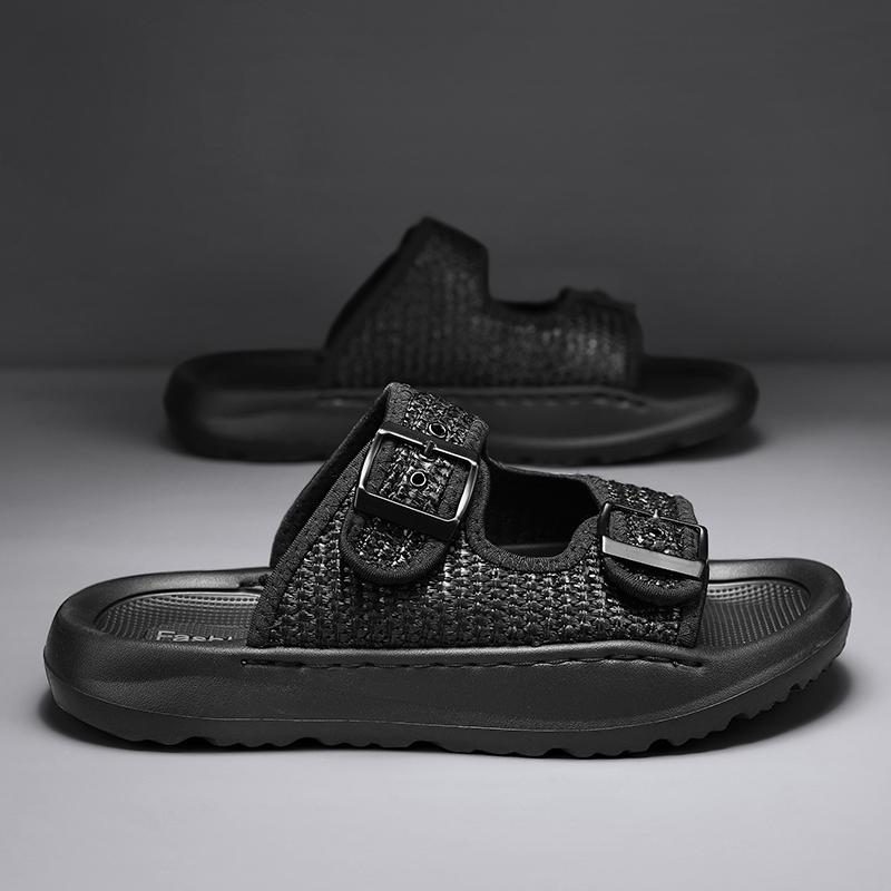 2025 Summer Male Casual Shoe Fashion Footwear Big Size 45 Male Slippers Mens Beach Sandals Mesh Comfortable Breathable Man Shoe