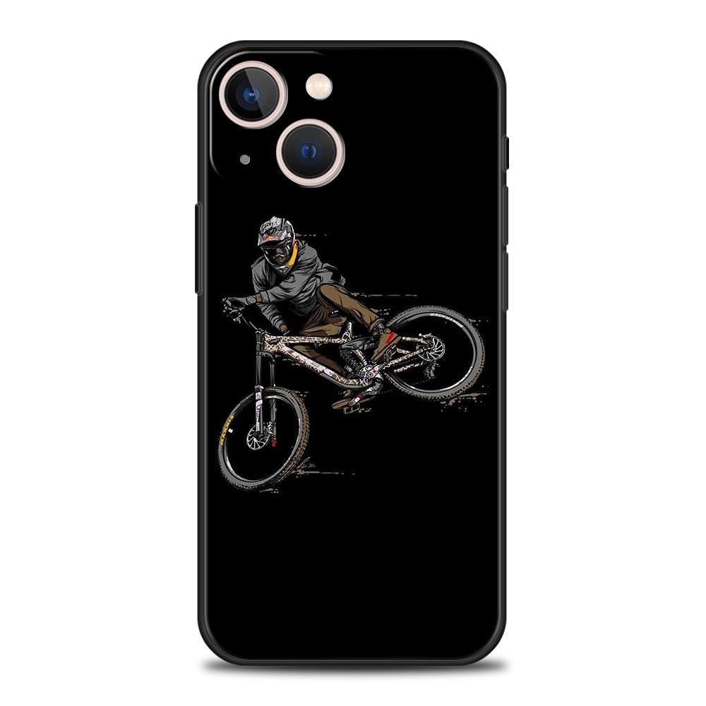 

Phone Case Cover for iPhone 17 Pro Max 16 15 14 13 12 11 Pro Max Plus 17AIR Shockproof Soft TPU Shell Autumu Bike Cycling Fundas iPhone 15
