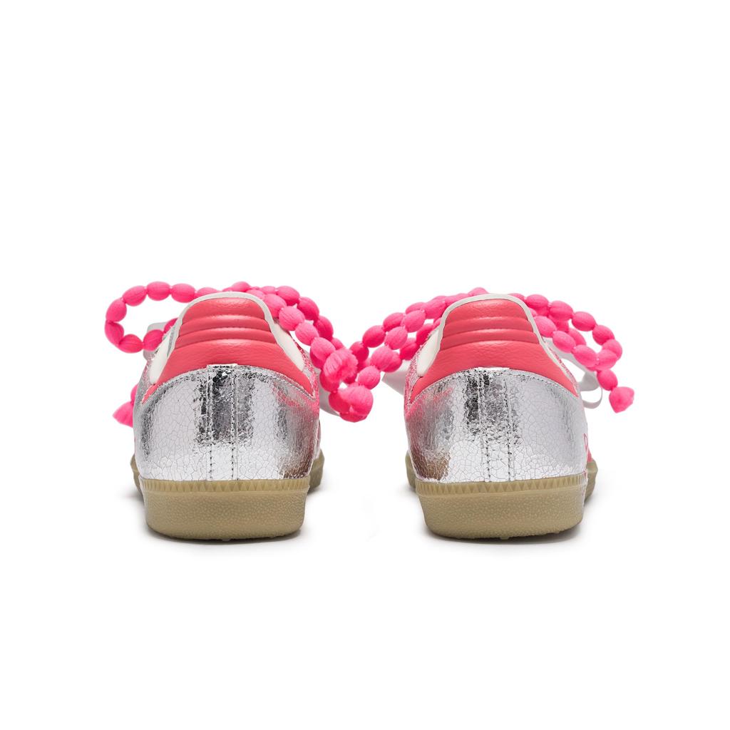 Adidas Originals SAMBA OG Skateboard Shoes Women's Low Top White/Pink/Silver JR0035(Team80-S-BOX)