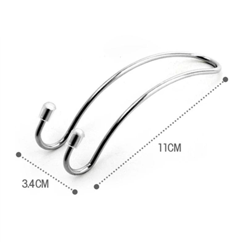 2 stücke Sitz Zurück Organisatoren Edelstahl Universal Auto Kopfstütze Tasche Kleiderbügel Starke Langlebig Auto Rücksitz Lagerung Haken