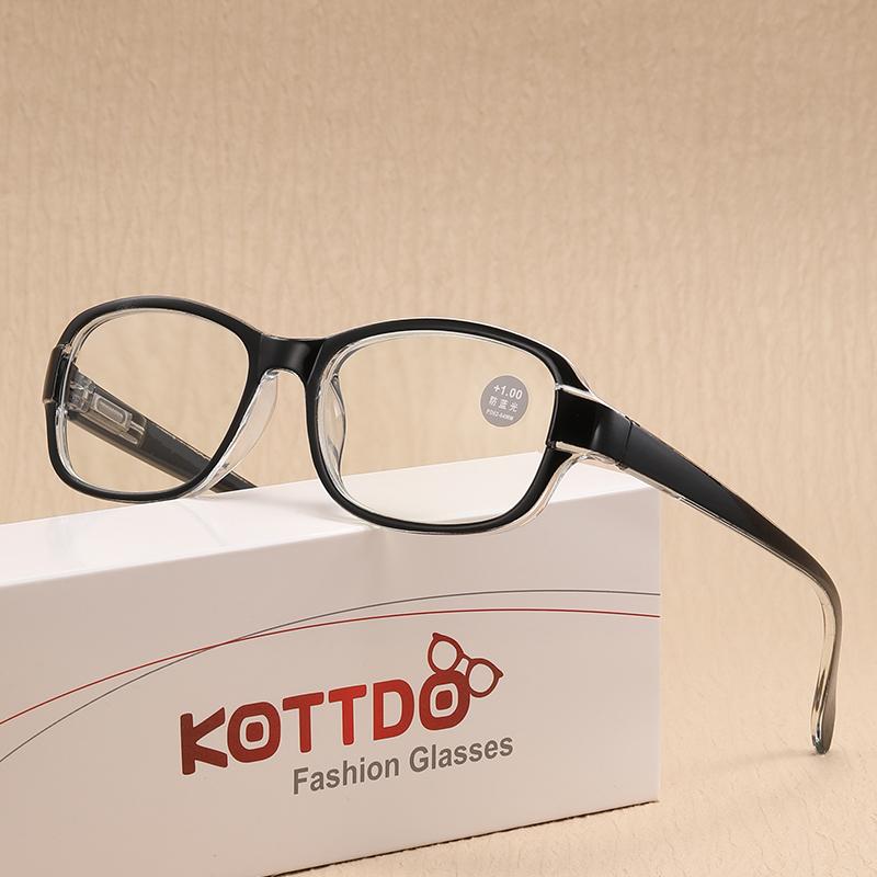 Fashion Plastic Square Women Reading Glasses Presbyopia Hyperopia Anti-Blue Light Men Reading Eyeglasses For Female Eyewear