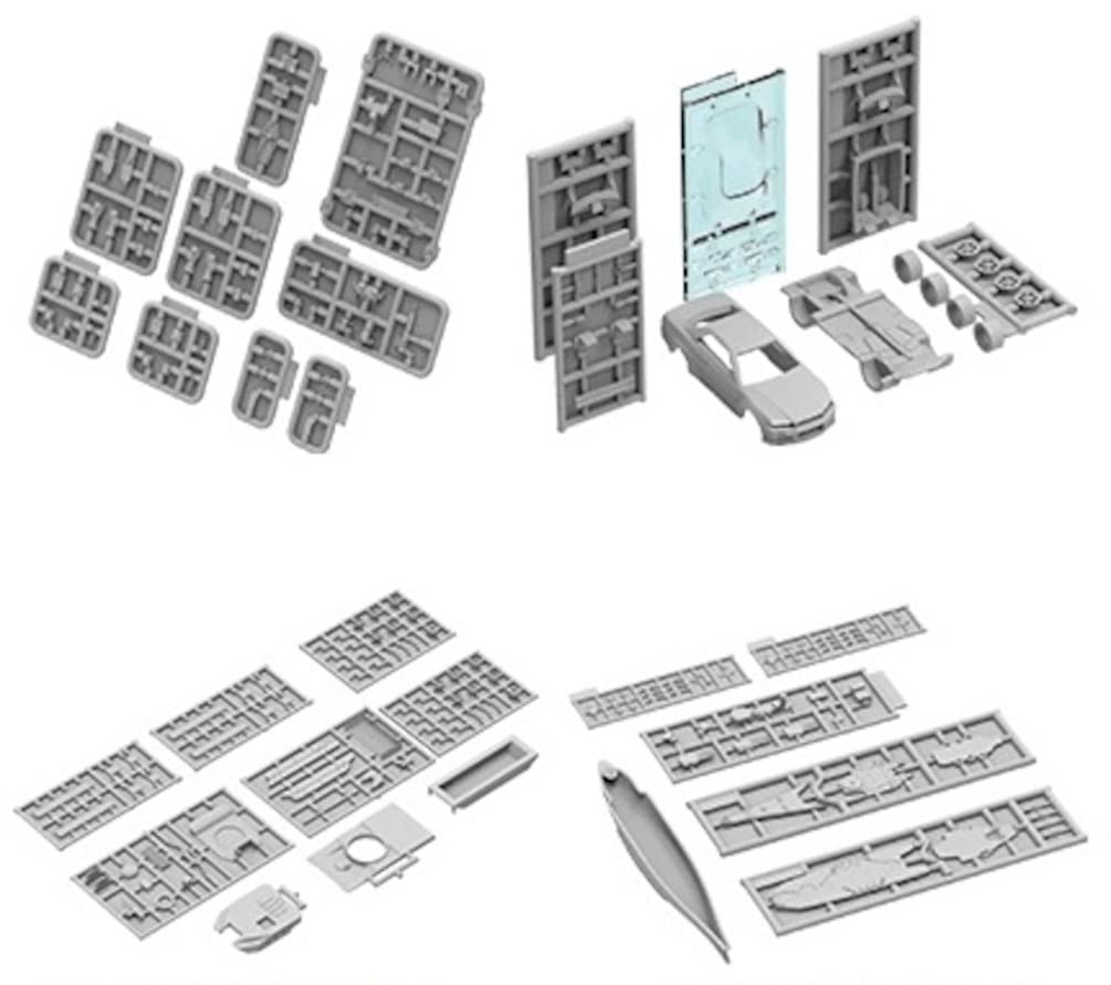 

Набор пластиковых моделей серии аксессуаров Tri Factory Набор из смолы Цветное литье 1/24 ZA-015B