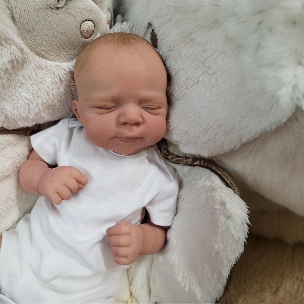 BZDOLL 48cm 3D-Paint With Visible Veins Cloth Body Vinyl Limbs Reborn Baby Doll 19inch Realistic Sleeping Girl Plaay House Toy Lovely Birthday Gift