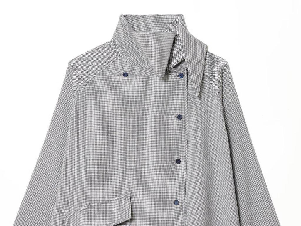 European Style Women's Plaid Loose Shirt with Pockets - Long Sleeve, Spring Collection 2026