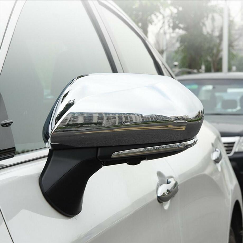 For 2018 2019 2020 Toyota Camry ABS Chrome Side Rearview Mirror Cover Trim 2PCS