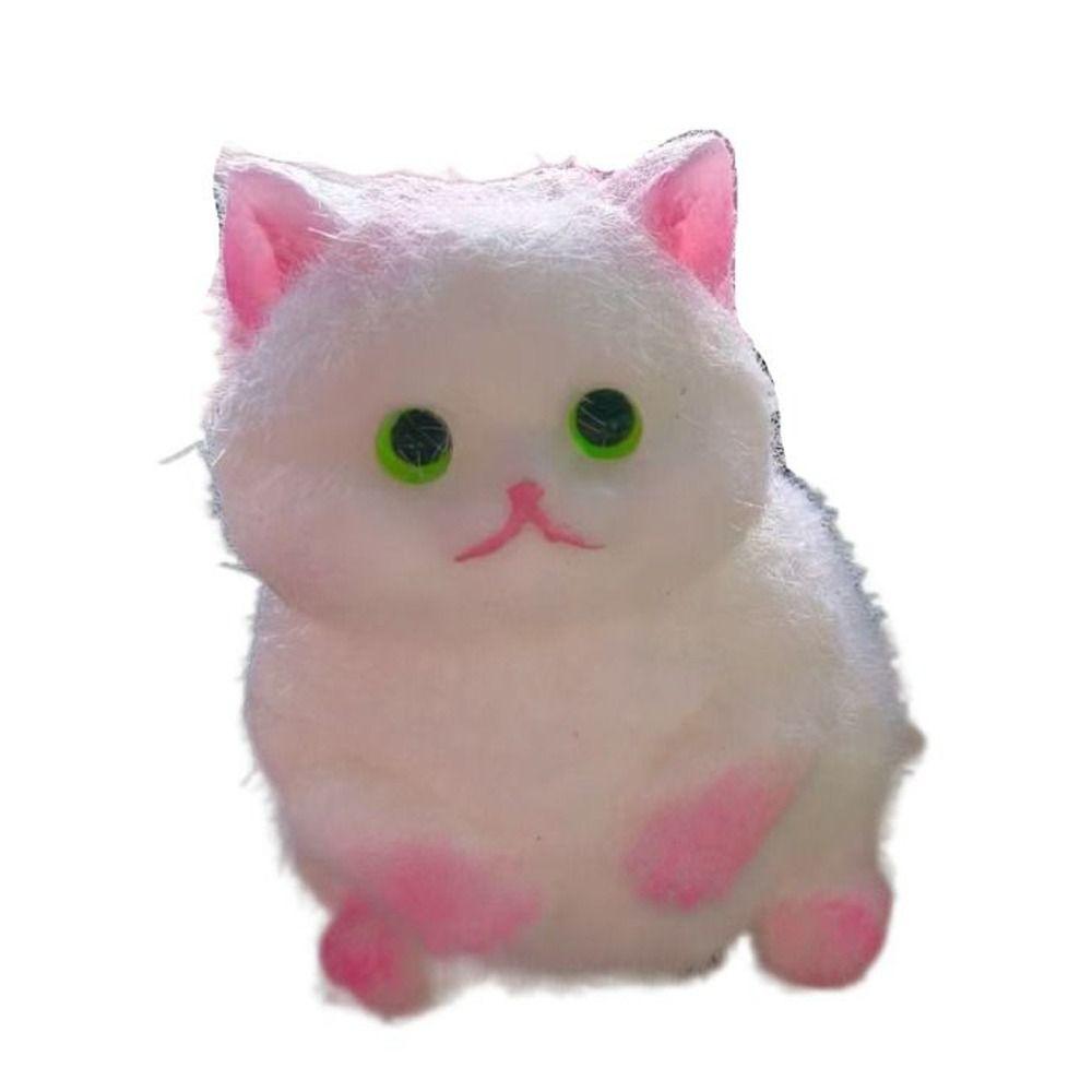 Hayvan Büyük Kedi Bebek Sıkma Oyuncak Yavaş Geri Tepme Kedi Fidget Oyuncak Mini Süsler