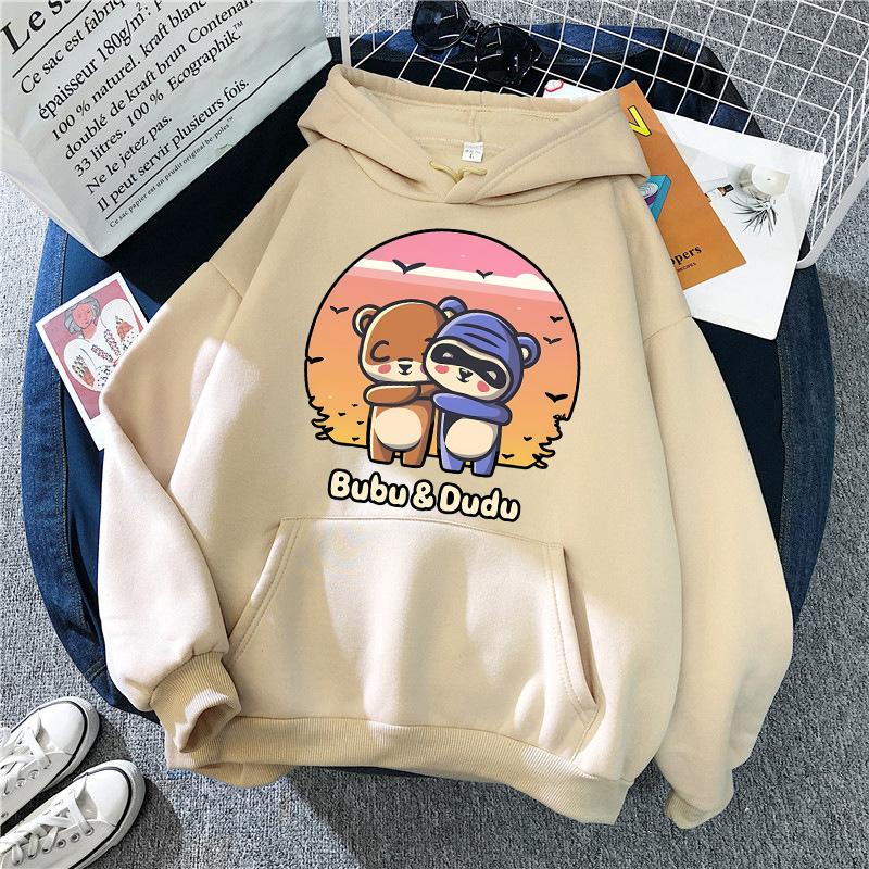 2024 Damen Herren Gothic Streetwear Kawaii Vintage Cartoon Sweatshirts Lustige Grafik Kapuzenpullover Bubu Dudu Y2k Print Hoodies Kleidung