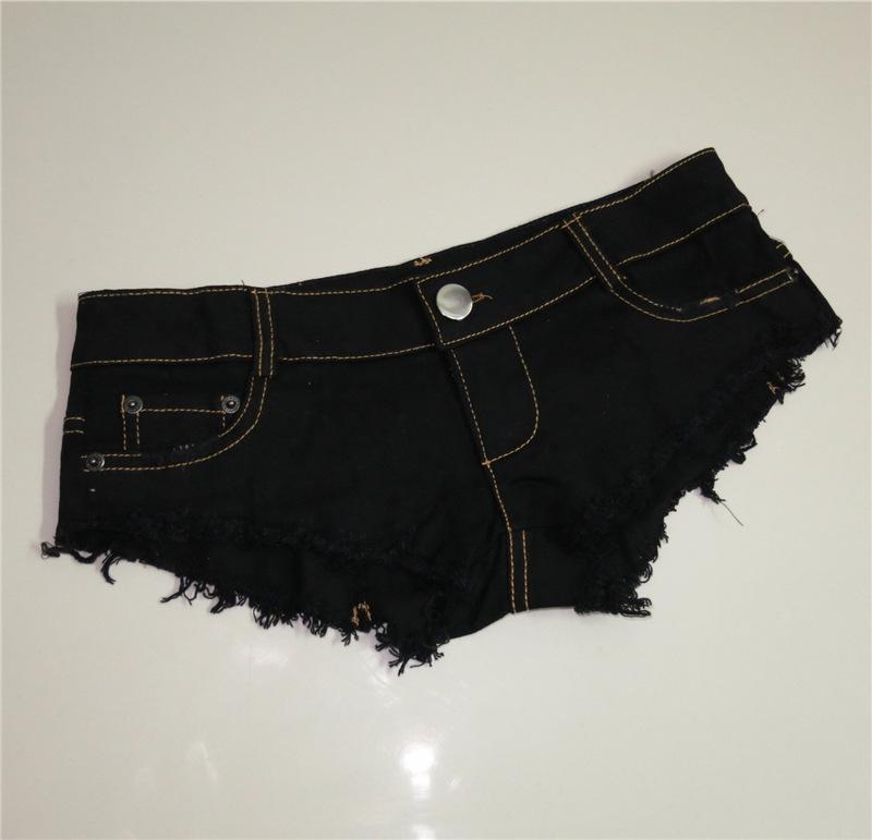 

Women s Summer & Autumn Denim Hot Pants: European & American Nightclub Style Super Shorts L чорний