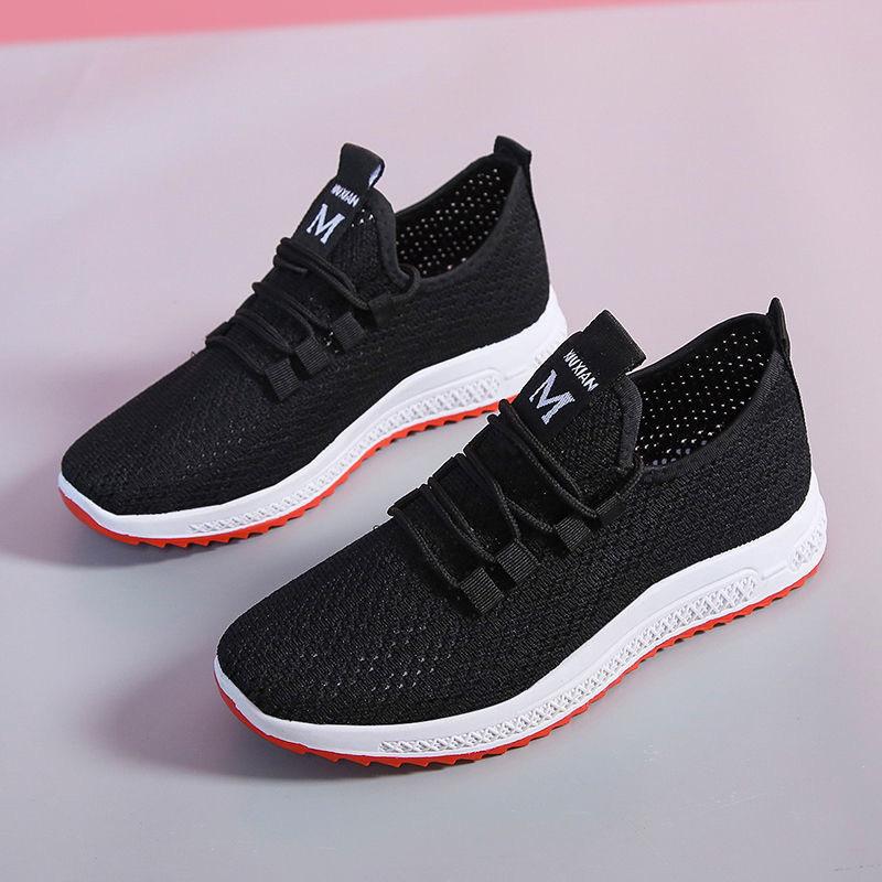 Sports shoes New summer mesh shoes Breathable mesh casual single shoes Running shoes