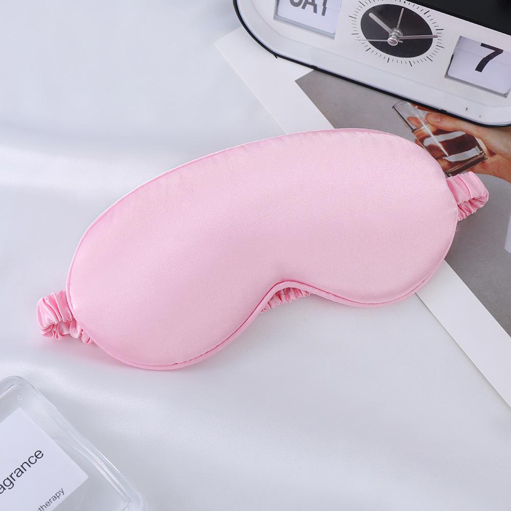 Double-Sided Mulberry Silk Eye Mask with Custom Logo - Light Blocking, Ideal for Travel