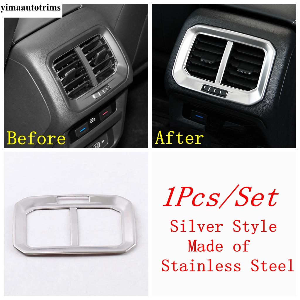 

Задний подлокотник автомобиля, коробка для кондиционера, вентиляционная рама, крышка, отделка для Volkswagen VW Tiguan MK2 2016 - Аксессуары для интерьера Silver Style