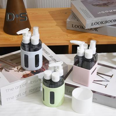 4 Teile/satz 60ML Reise Nachfüllbare Flasche Tragbare Auslaufsichere Wiederverwendbare Lotion Shampoo Kosmetische Presse Spray Spender Flasche Leere Toilettenartikel Behälter