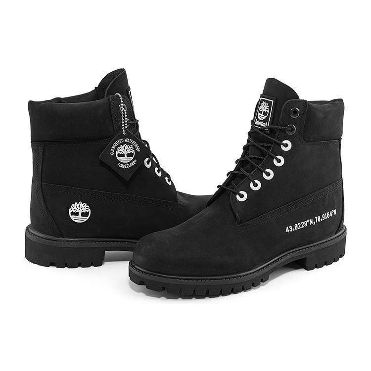 Timberland Leather Waterproof Durable Increased Height Casual Mid-Calf Outdoor Boots Men Boots Black A6163001
