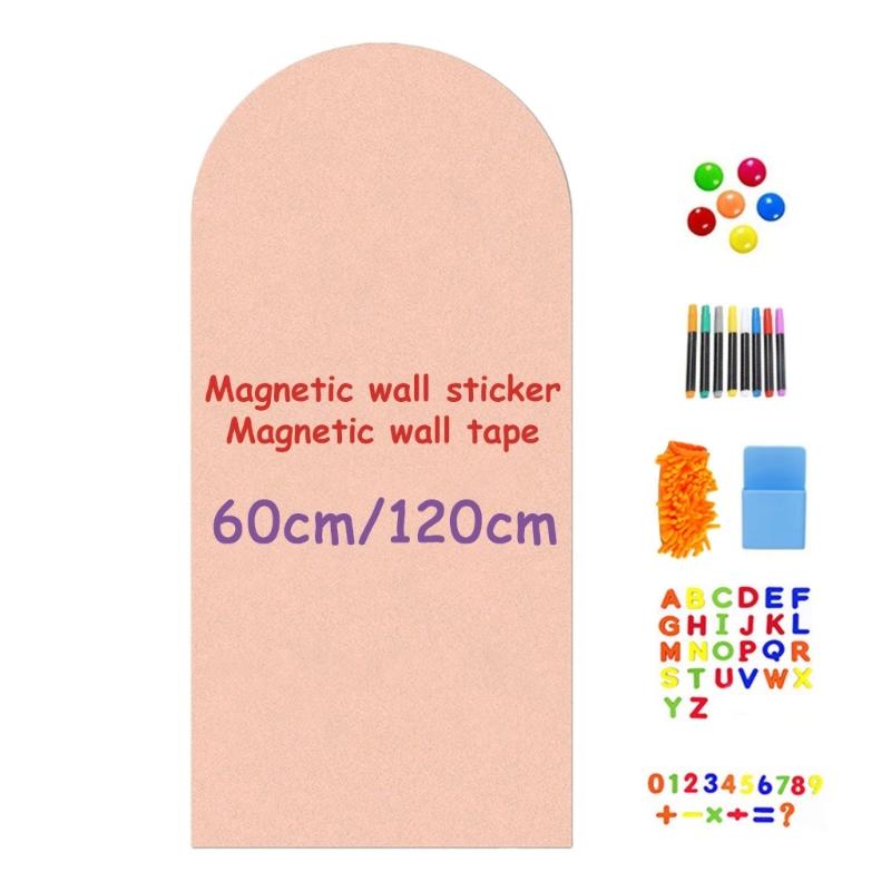 Iron Adhesive Wall Decal Erasable Magnetic Chalkboard 40x18in OR 48x24in For Children Drawing Doodling and Play Game