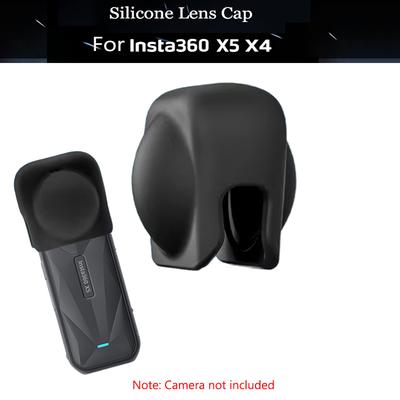 Anti-lost Rope Strap for Insta360 X5 X4 Silicone Lens Protector Case for Insta 360 X5 X4 Action Camera Anti-scratch Cover Cap
