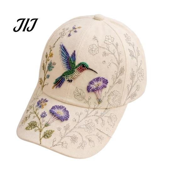 DIY Beaded Hat Kit Baseball Cap Kit, Handmade Animal Garden Set, Teens Set Craft Project for Adults Beginner