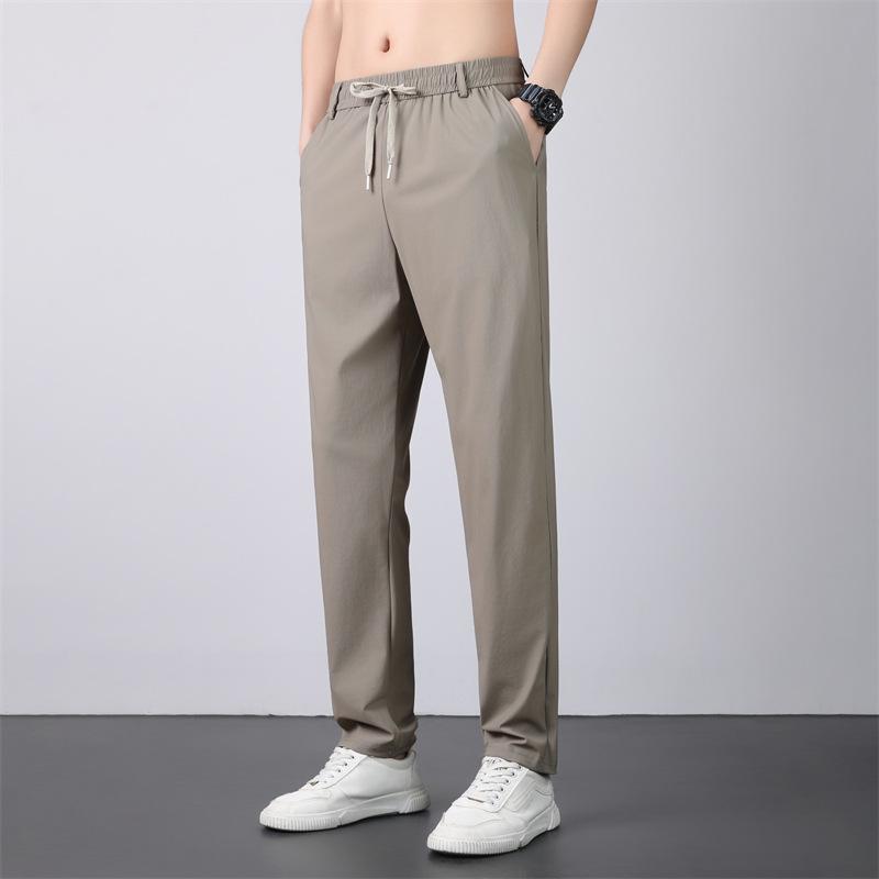 Unisex Summer Quick-Dry Breathable Ice Silk Loose Fit Pants 2XL