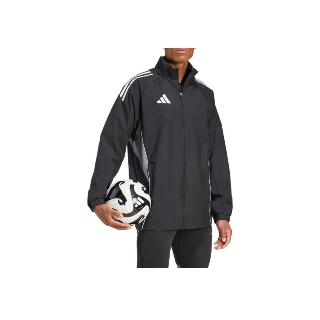 Adidas Tiro Stand Collar Comfortable Long Sleeve Sweatshirt Men sweatshirt Black IW0427