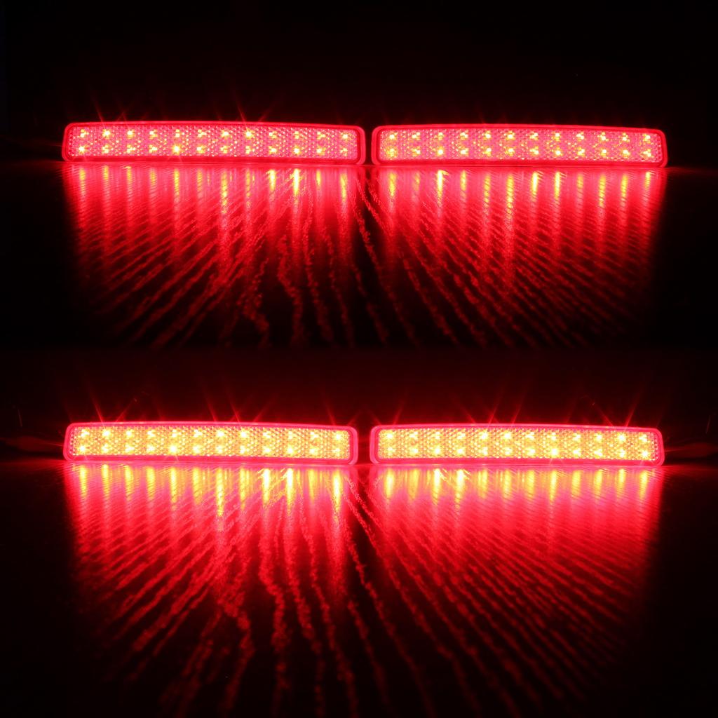 Car Rear Bumper Reflector Light for VW T5 Transporter Caravelle Multivan V 2003-2011 LED Tail Lamp Bumper Brake Stop Light