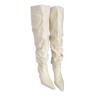 Autumn and winter new pointed thin heel high heel temperament French fashion sexy beautiful woman knee boots