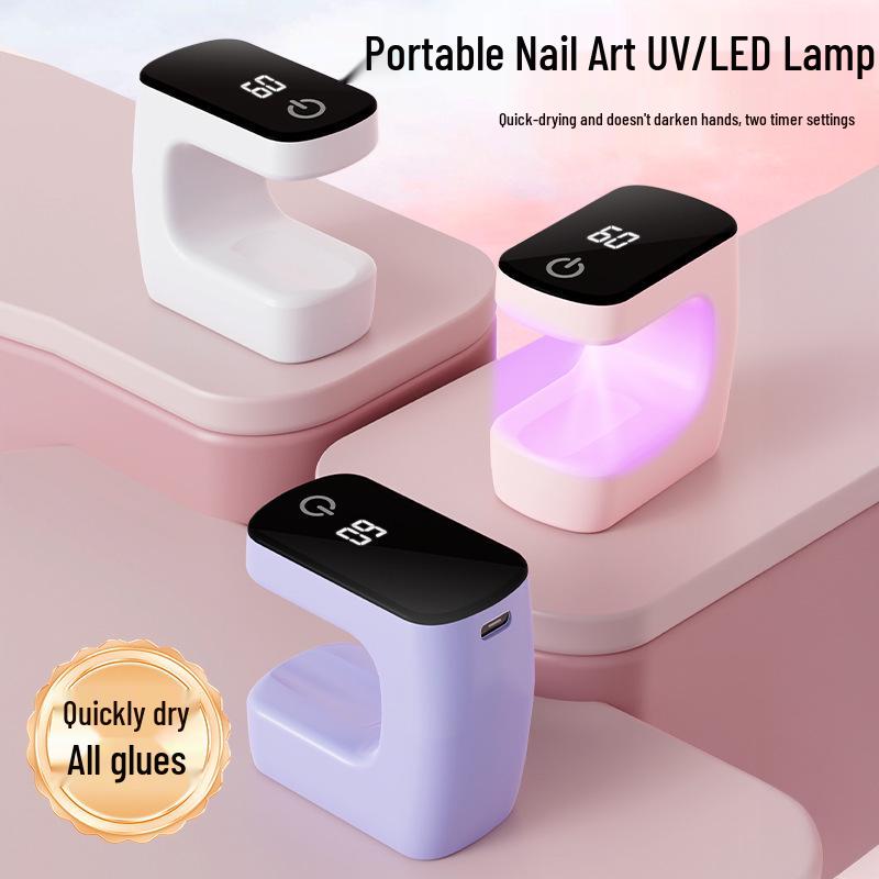 Portable Mini UV LED Nail Lamp - Fast Drying, Non-Blackening, Perfect for Gel Polish and Nail Art
