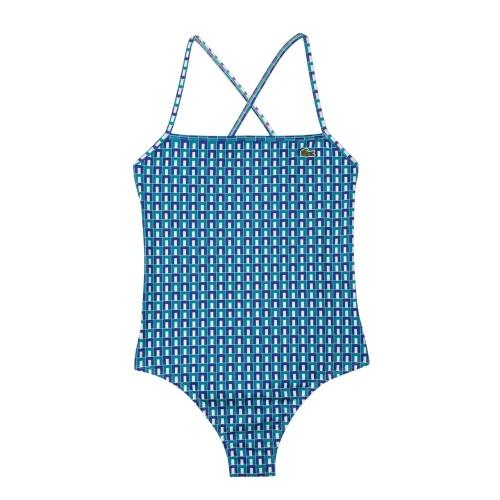 Lacoste Womens/Ladies Robert George Geometric One Piece Swimsuit