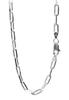 Gin No Long Azuki Chain Cut Length Width Silver 925 Necklace Chain Necklace Chain Chain Only [Shinjuku Kura] 4-sided 40-60cm (60cm) Approx. 3.8mm