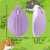 Wireless Receiver Medium Cute Hamster Character 1200 Ideal for and People with Small Compatible with and MacBooks Mouse, 3-Button, Dual-Mode