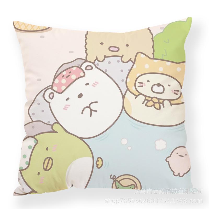 Cartoon Cartoon Corner Creature Pillow Cute Ins Animal Pillow Case Office Waist Rest Premium Durable Quality Useful