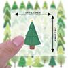 35pcs Festive Tree Stickers Cute Nature Christmas Stickers  Stickers For  Laptop Luggage Scrapbook Diary Sticker