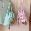 Transparent Pocket Korean Style Itabag Lightweight Shoulder Bag Cute Drawstring  Backpack  Girls