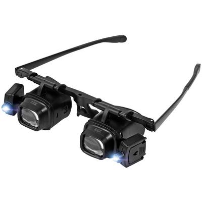 Magnifying Glass with Light Magnifier with Led Light Glasses Style Head Mounted 24X with Multiple Sets of Lenses