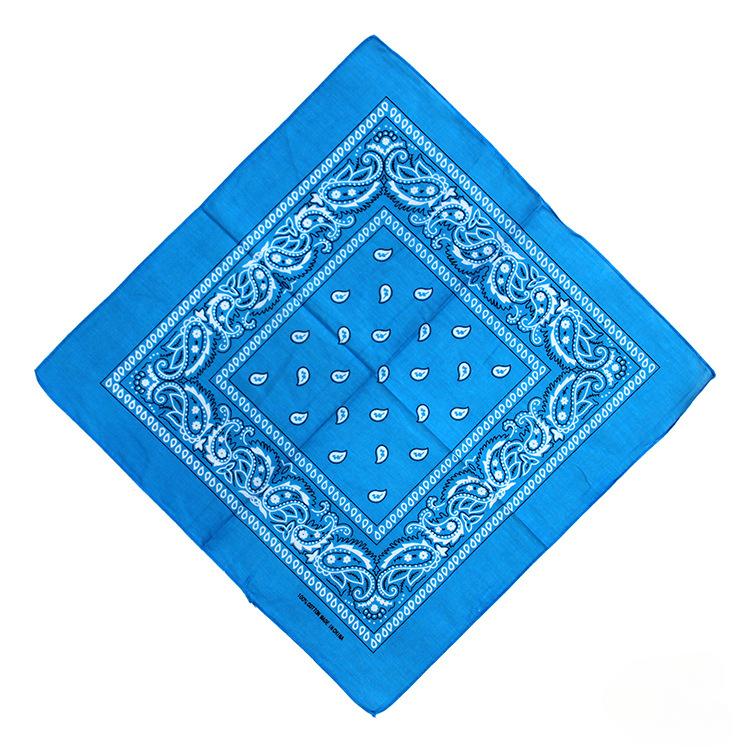 Hip Hop Kovbojský Paisley Šátek Velký bandana hlava Čtvercový šátek Muži Ženy 55x55cm Černá Červená Bílá