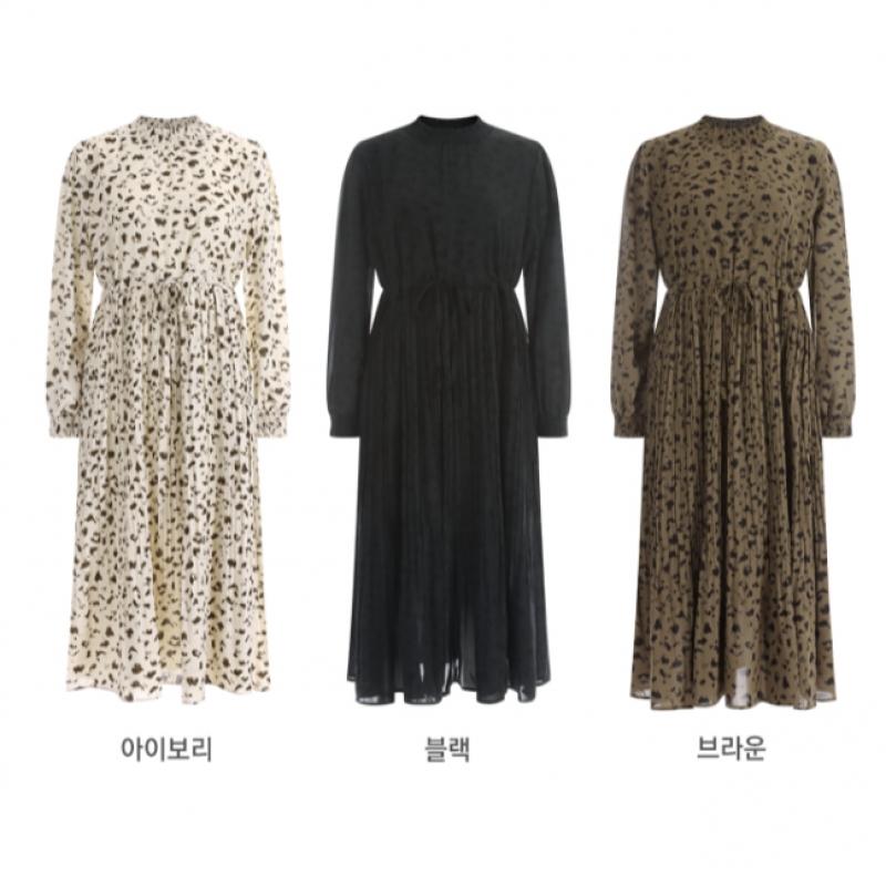 Shop   Women S Leopard waiStStrap Pleated Long Sleeve Maxi dreSS Ivory Cp Wdr 16