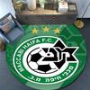 Maccabi Haifa Pattern Round rug,Carpet Rug for Living Room Bedroom Playroom ,Non-slip Floor Mat,Holiday Gifts and Birthday Gifts.