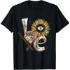Love Billiard Leopard Shirt Cue Ball Sunflower Sport Lover T-Shirt(1)