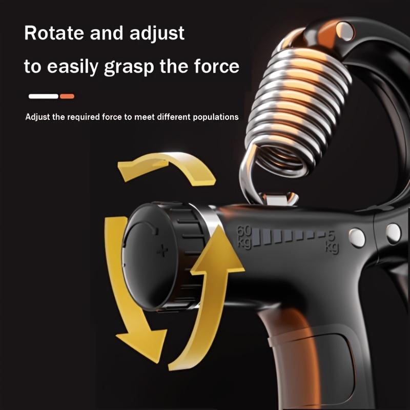 Upgraded Adjustable Grip Strengthener, Heavy-Duty Fitness Hand and Forearm Trainer, 11-220 Lbs Resistance Adjustment, Strength Training Equipment