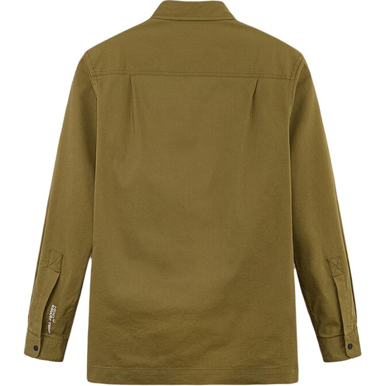 Timberland Outdoor Casual Multi-Pocket Loose Fit Long Sleeve Shirt Men Shirts Dark-Olive-Green A68WU-302