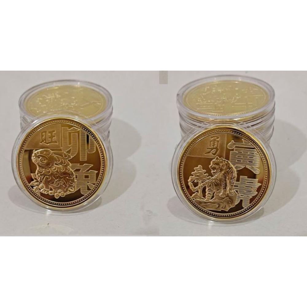 Zwölf Tierkreis-Gedenkmedaillen, Zwölf Tierkreis-Goldmünzen, Schwein Hund Huhn Affe Schaf Schlange Pferd Drache Tiger Hase Rind Ratte, Geschenke
