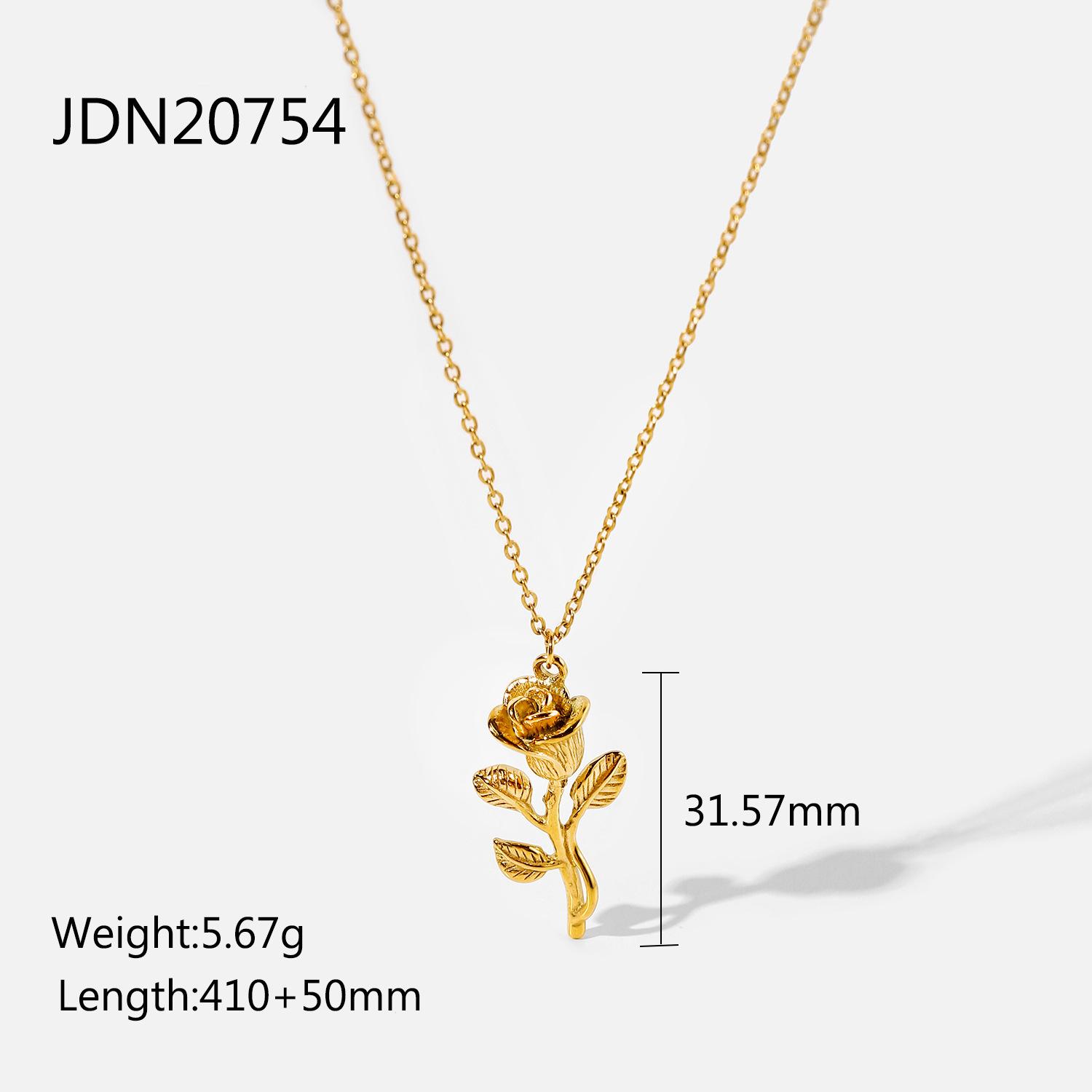 Sweater chain light luxury pearl necklace titanium steel non-fading accessories autumn and winter stainless steel head