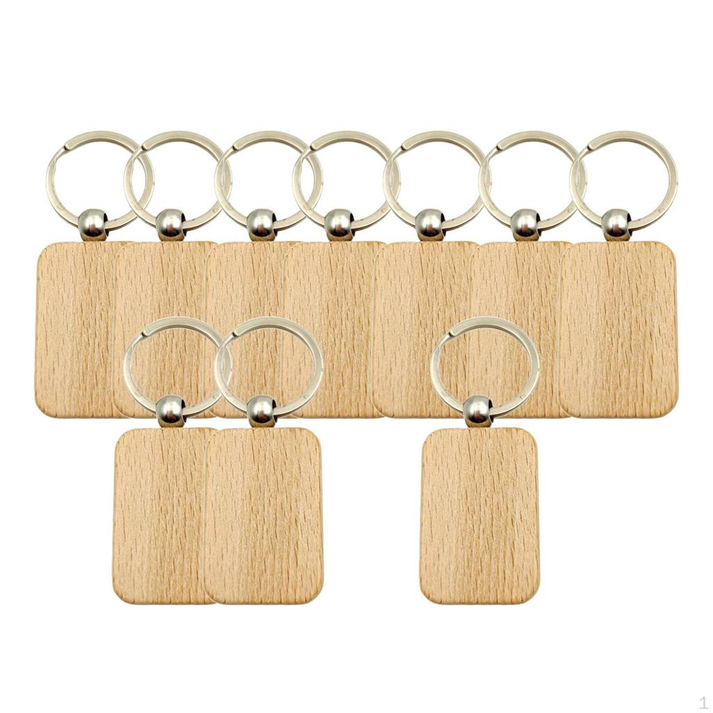 10Pcs Chain Key Rings Handmade Keyring Keychain for Jewelry Making