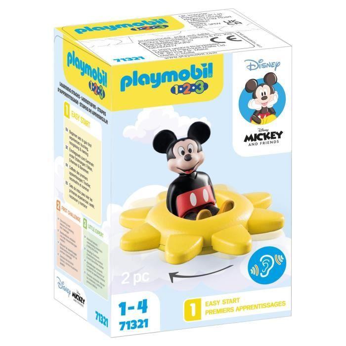 PLAYMOBIL 1.2.3 - 71321 - Mickey Et Toupie Soleil - Disney - Pour Les Tout-petits 18-36 Mois