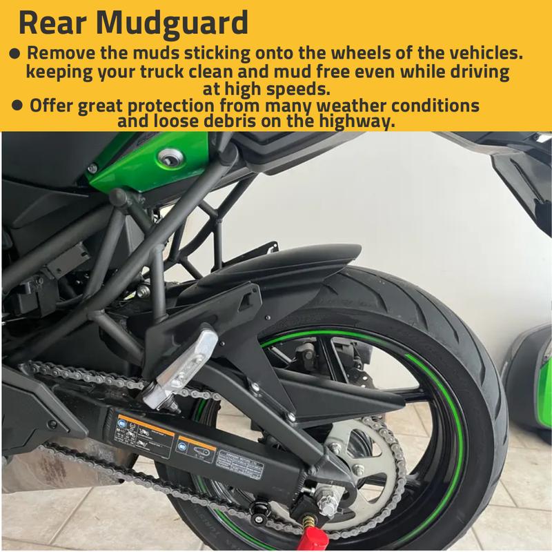 Versys650 KLE650 Rear Hugger Fender Mudguard Wheel Cover Tire Splash Guard For Kawasaki Versys 650 2007-2025 Motor Accessories