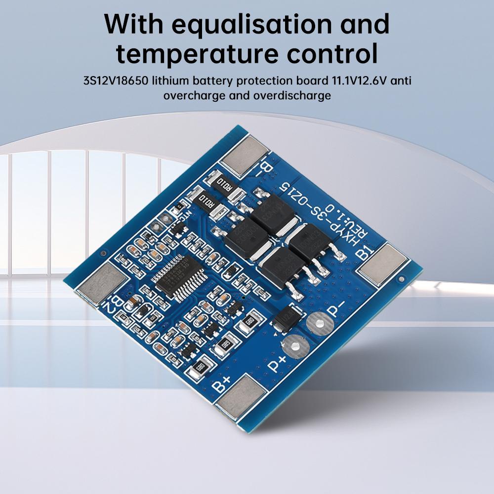 3S 12V 15A 25A 30A BMS 18650 Lithium Battery Protection Board 11.1V 12.6V Anti-Overcharge With Balance And Temperature Control