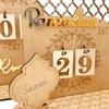 Eid Mubarak Ramadan Countdown Calendar Decorative Crafts Art Ornament for Holiday Festival Party Background