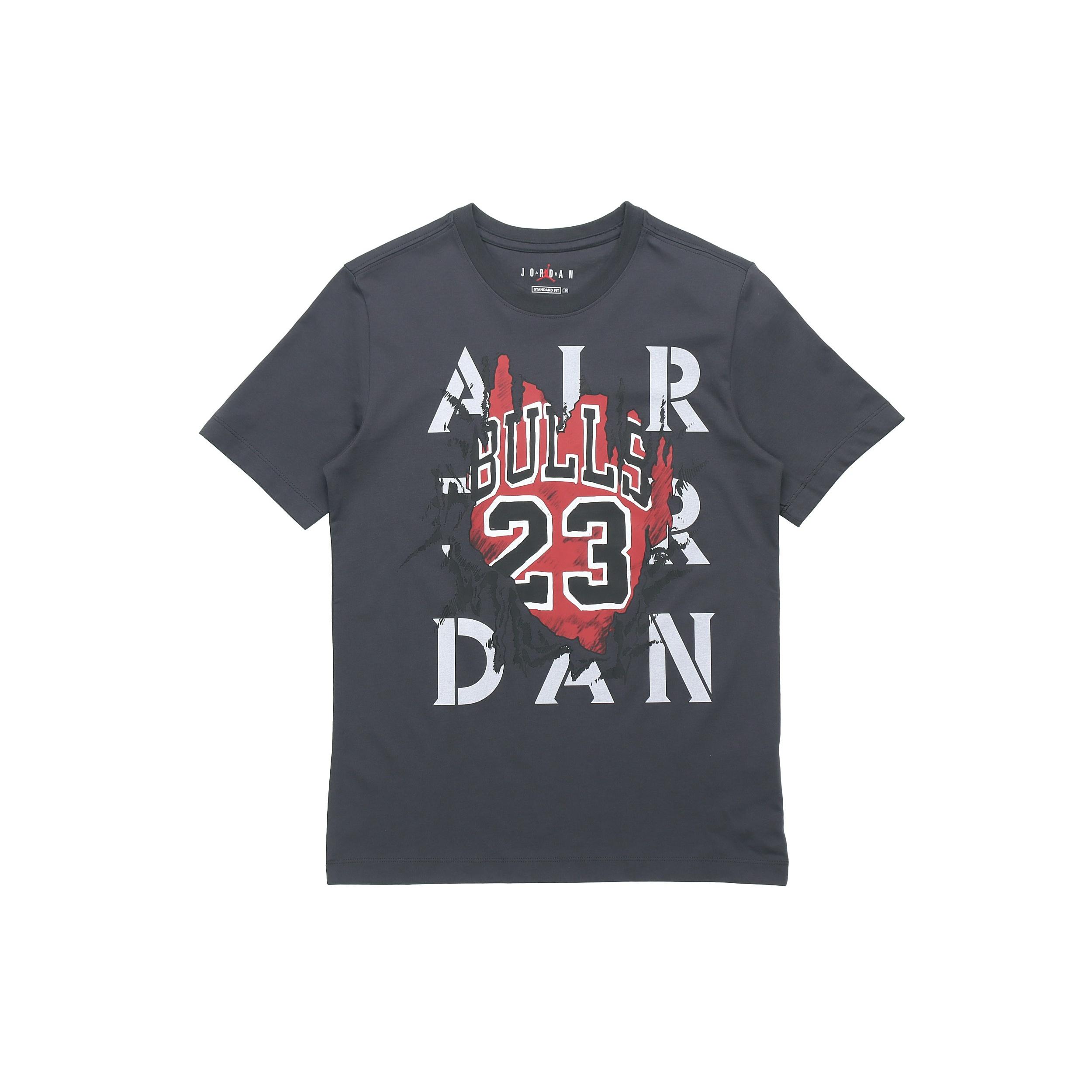 Air Jordan Men s Sportswear Logo Printed Short Sleeved Black DD5260-060 XS