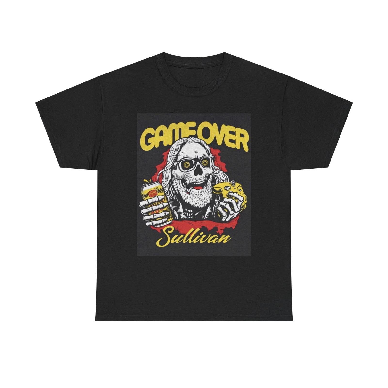 

Game Over Sullivan Graphic T Shirt Retro Gaming Unisex Heavy Cotton Tee 3XL