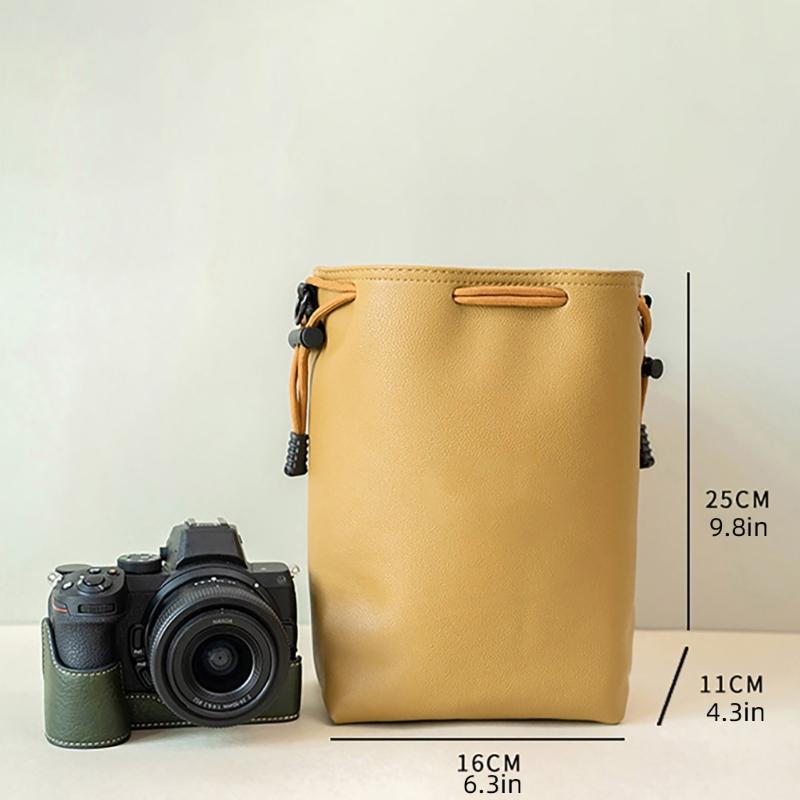Small Camera Bag Camera Case Drawstring Camera Bag Waterproof Camera Storage Bag Soft Camera Case for Photographers