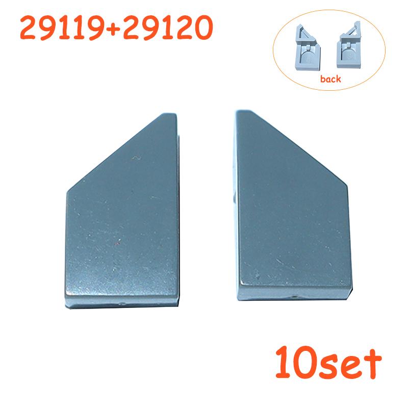 1x2 Panel Wedge Plate Curved Technical Parts MOC Mechanical Car Bricks Building Block Assembles Particles 29120 29119